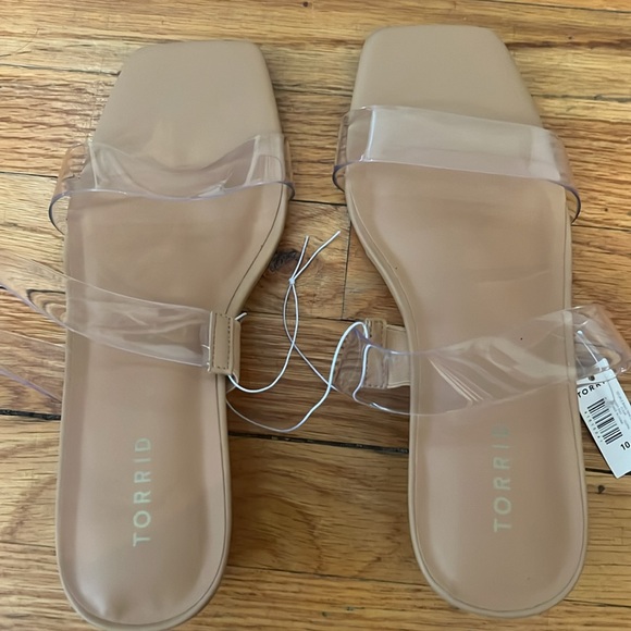 NWT TORRID THIN DOUBLE BAND WEDGE SANDAL WW - Picture 5 of 9